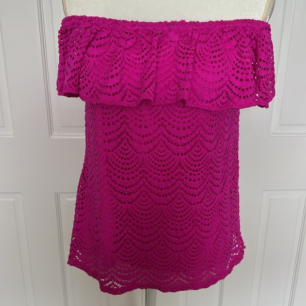 Lilly Pulitzer La Fortuna pink/fuscia top S